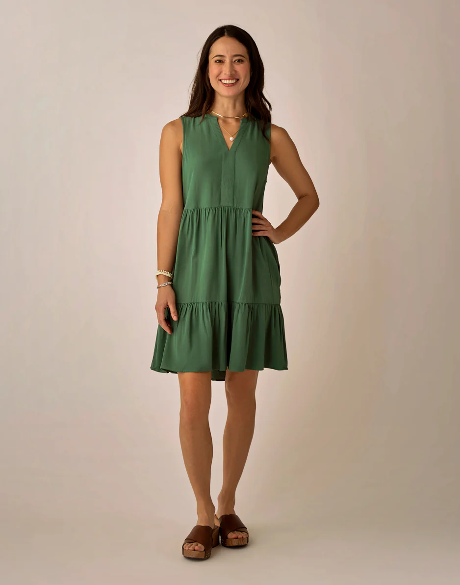 Nellie Dress: Dark Grass