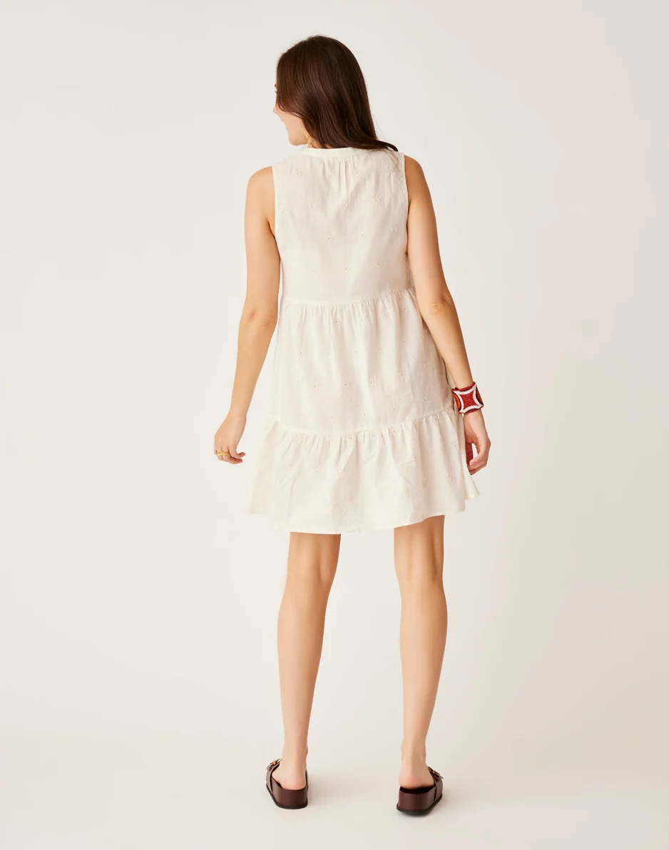 Nellie Eyelet Dress: Birch - FINAL SALE - Image 4