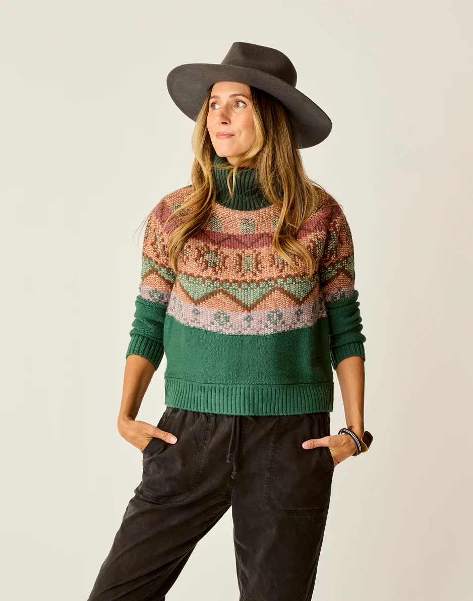 Neve Fairisle Turtleneck: Bistro Fairisle