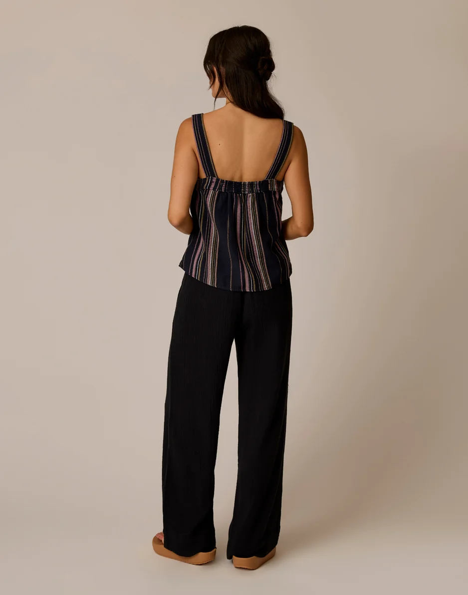Nico Gauze Pant: Black - Image 4