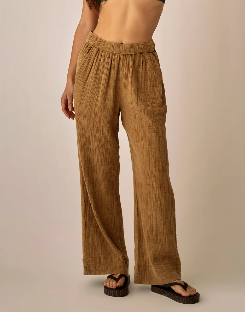 Nico Gauze Pant: Golden - Image 3