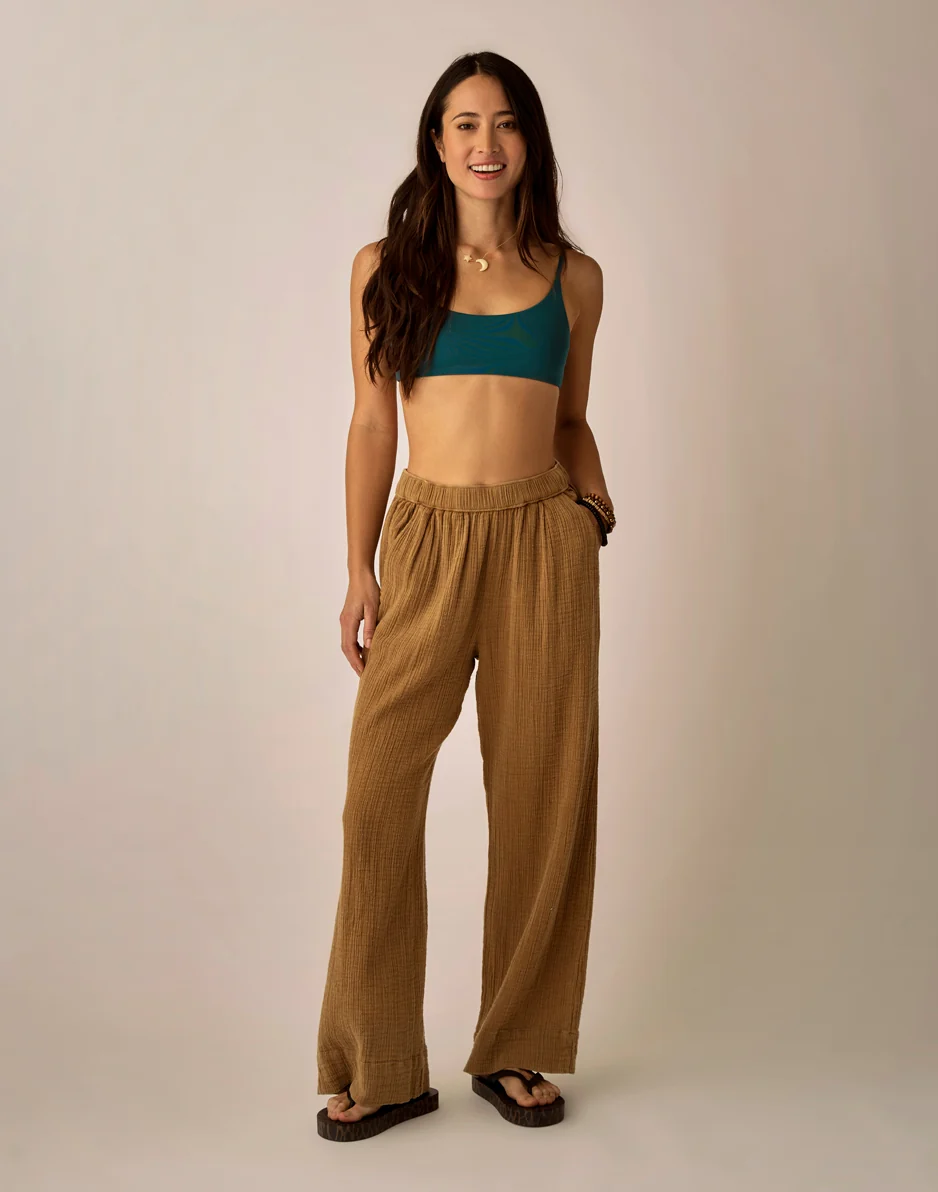 Nico Gauze Pant: Golden - Image 4