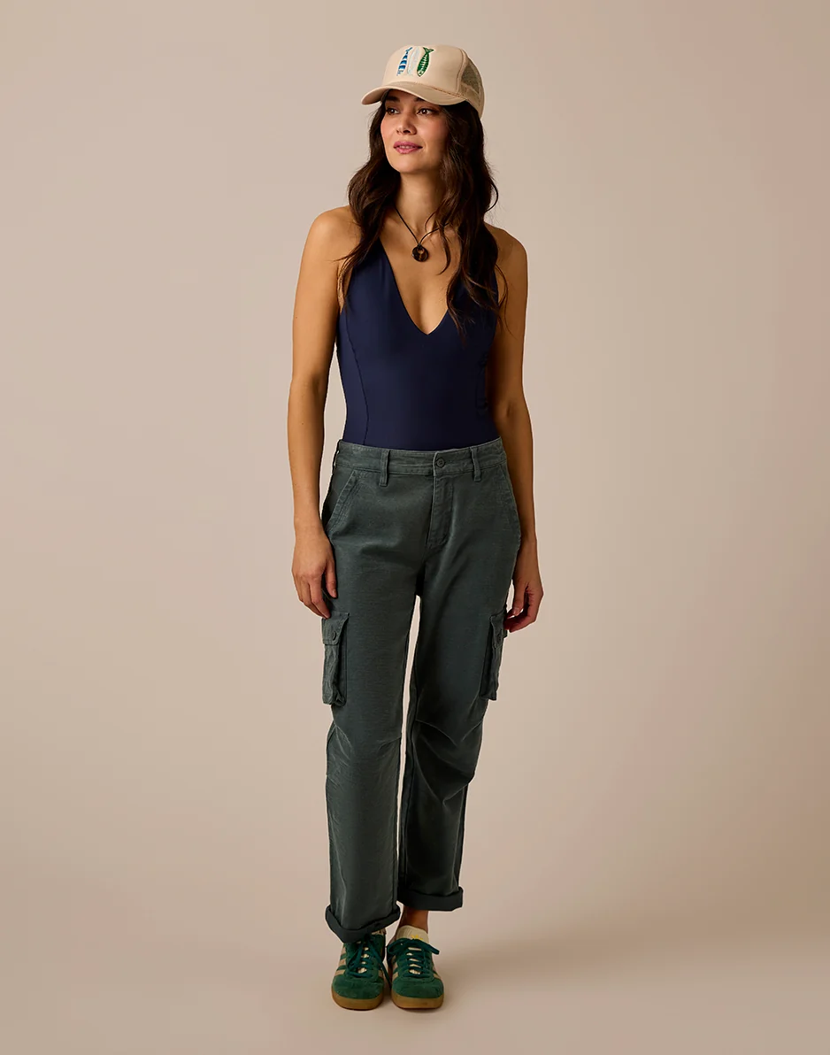 Nina Cargo Pant: Slate