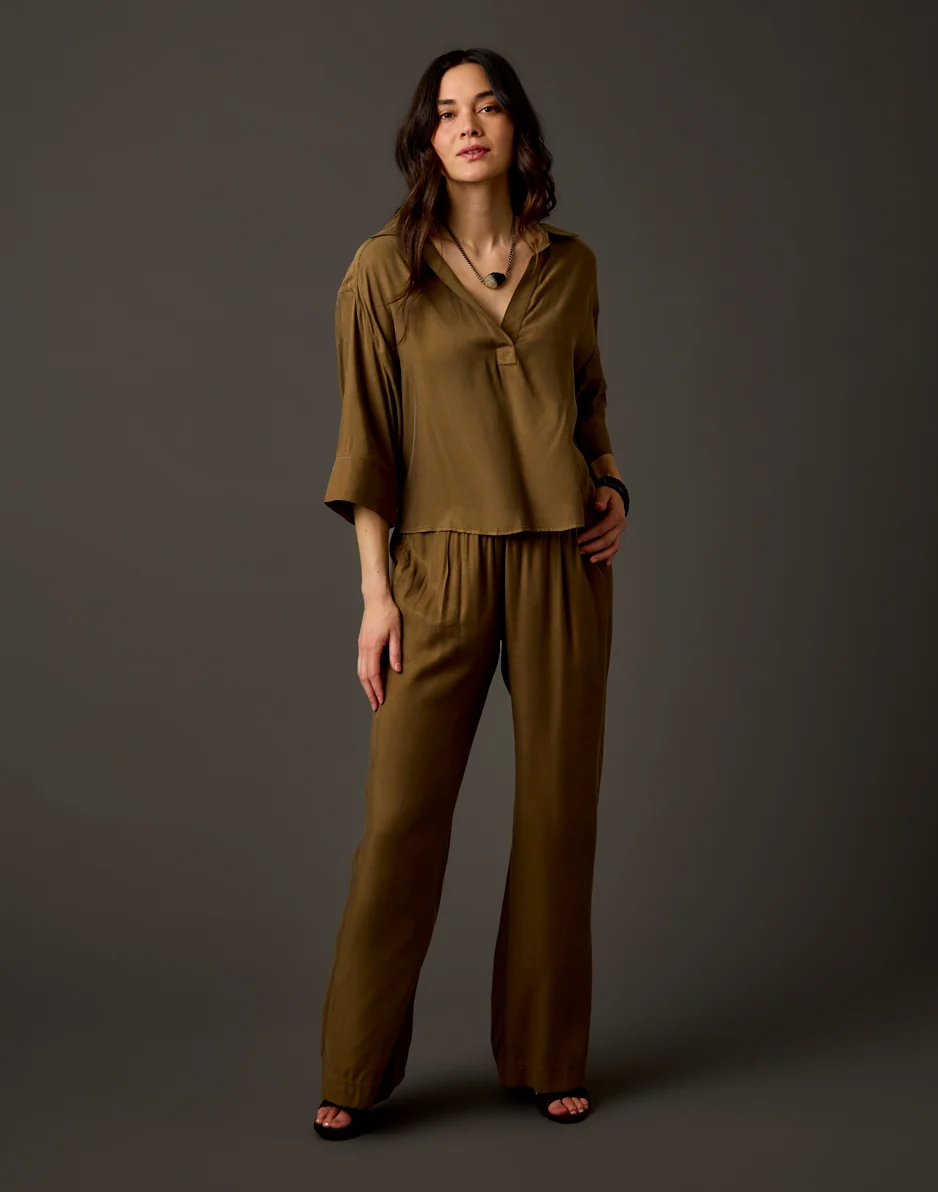 Nova Kindsilk Top: Teak - Image 5