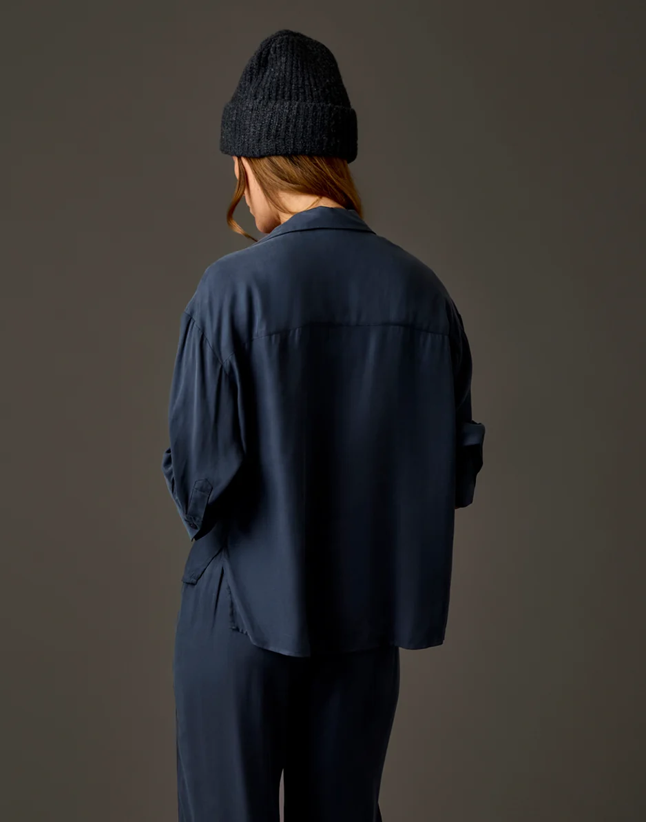 Nova Kindsilk Top: Washed Charcoal - Image 2