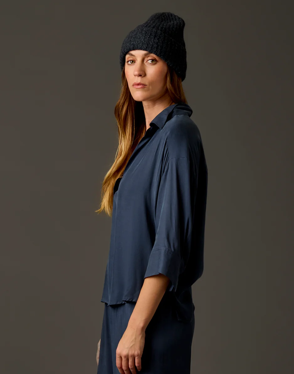 Nova Kindsilk Top: Washed Charcoal - Image 4
