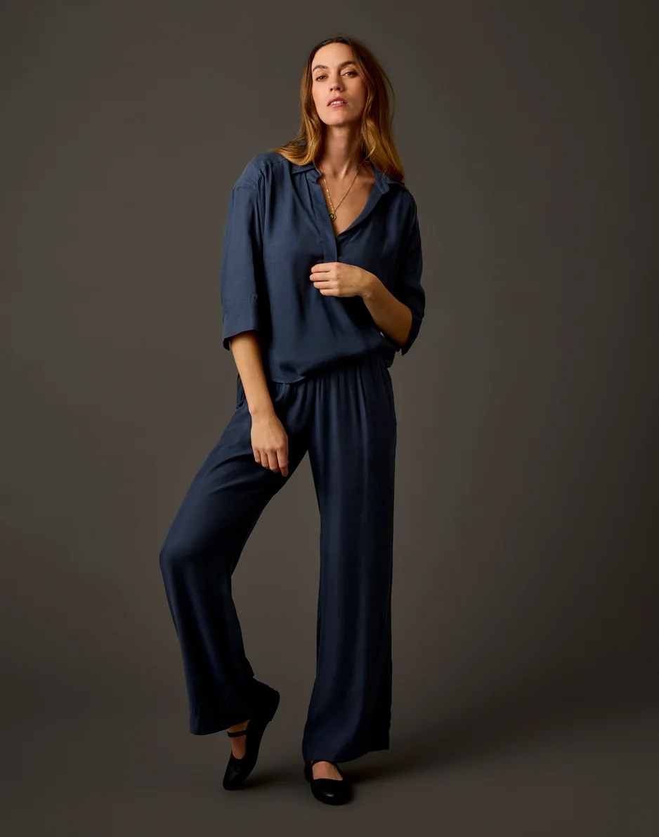 Nova Kindsilk Top: Washed Charcoal - Image 5