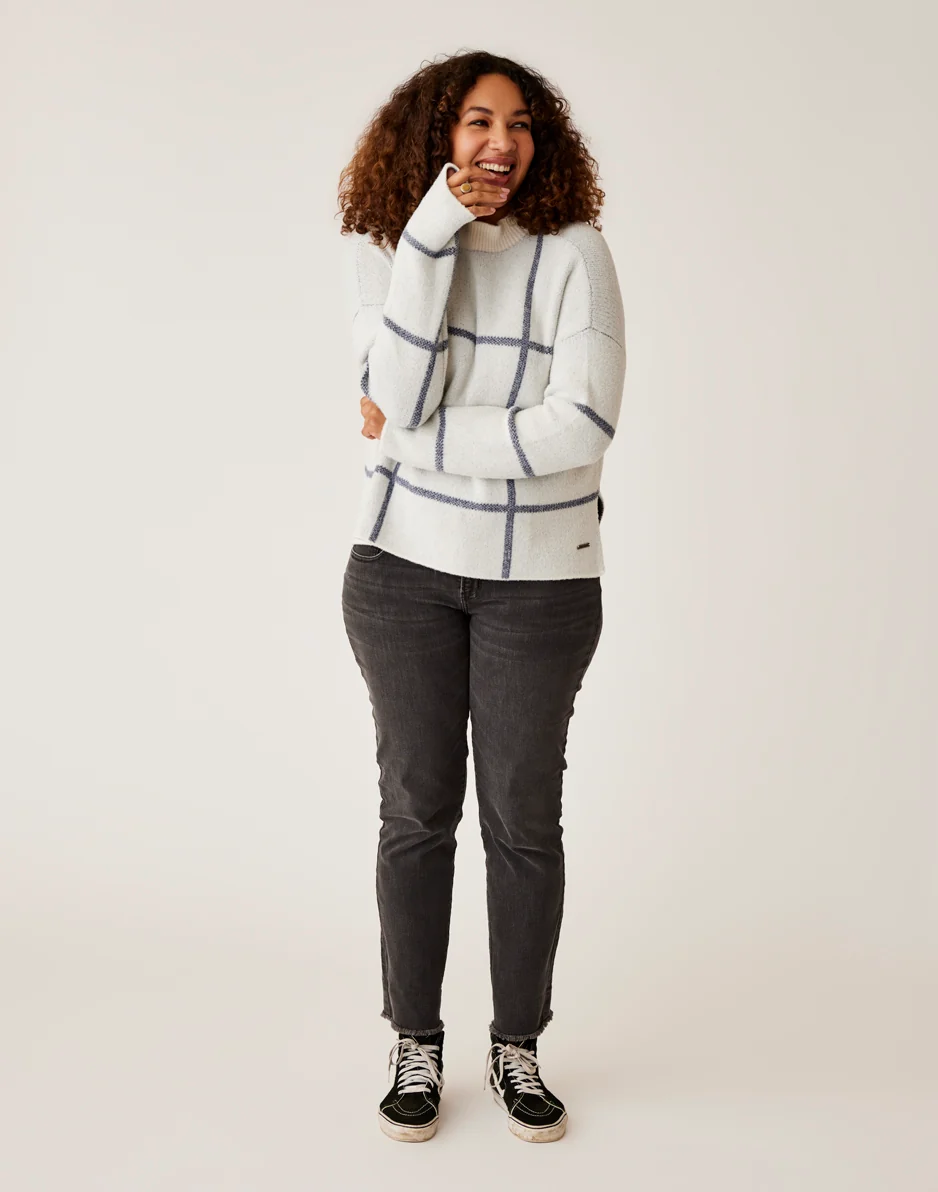 Olivia Plush Sweater: Cloud Birdseye - FINAL SALE - Image 6