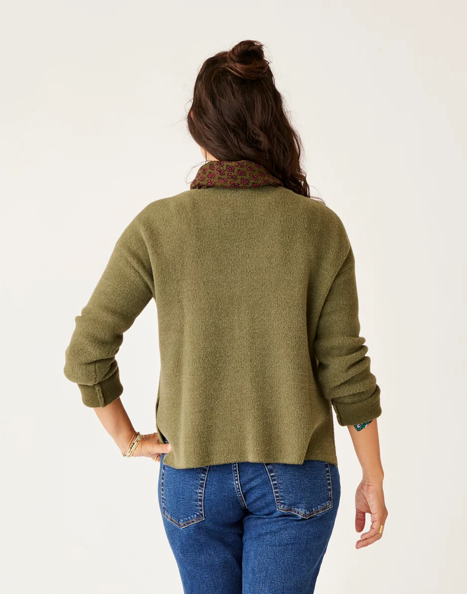 Olivia Plush Sweater: Fir Heather - Image 4