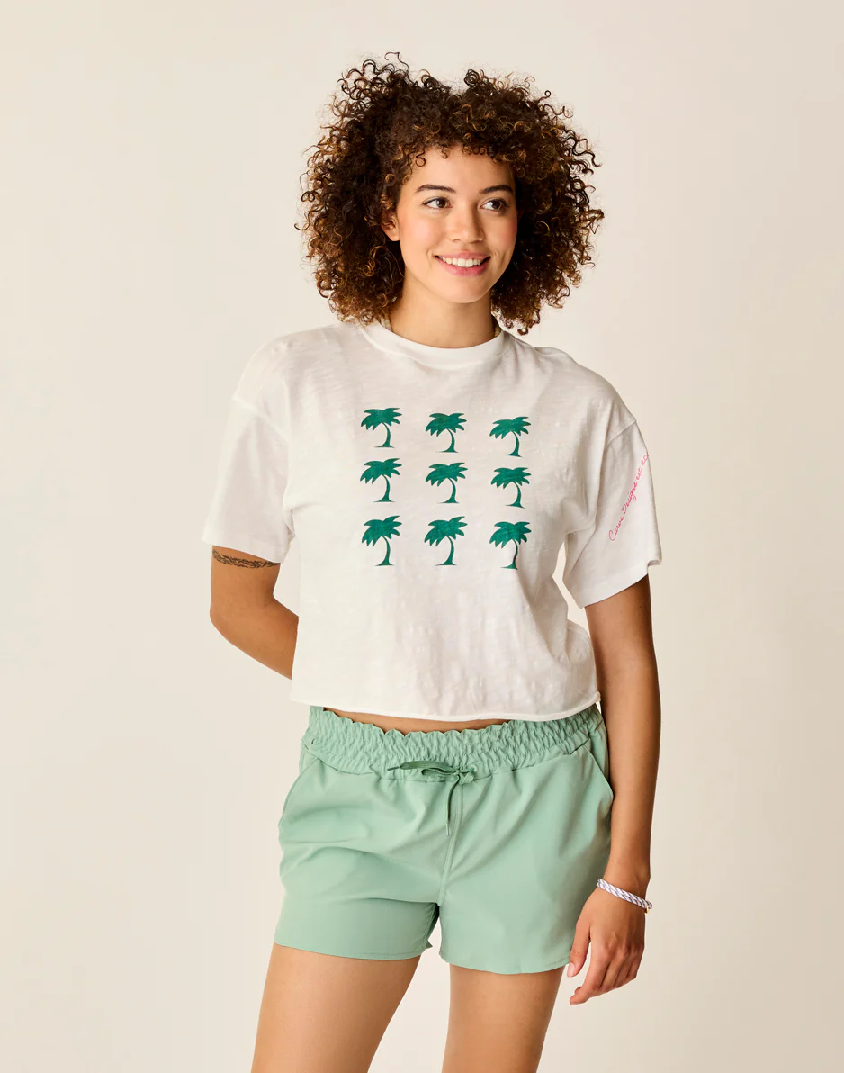 Parker Graphic Tee: Cloud Grid - FINAL SALE