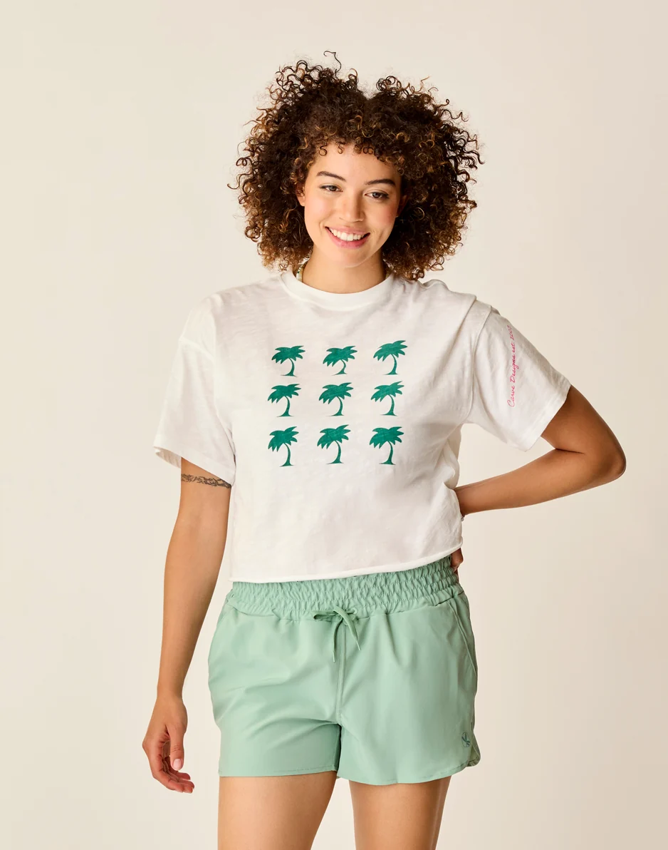 Parker Graphic Tee: Cloud Grid - FINAL SALE - Image 2