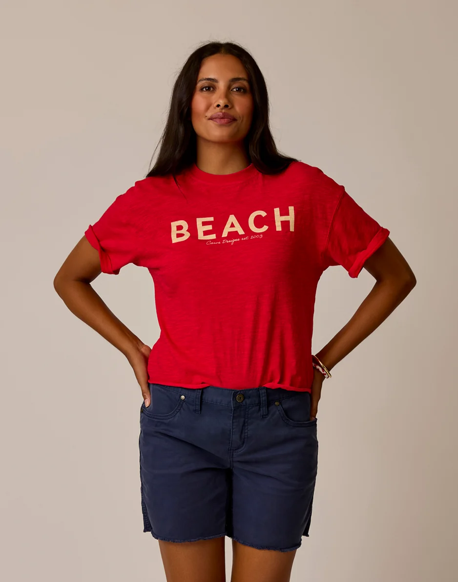 Parker Graphic Tee: Scarlet Beach - Image 2