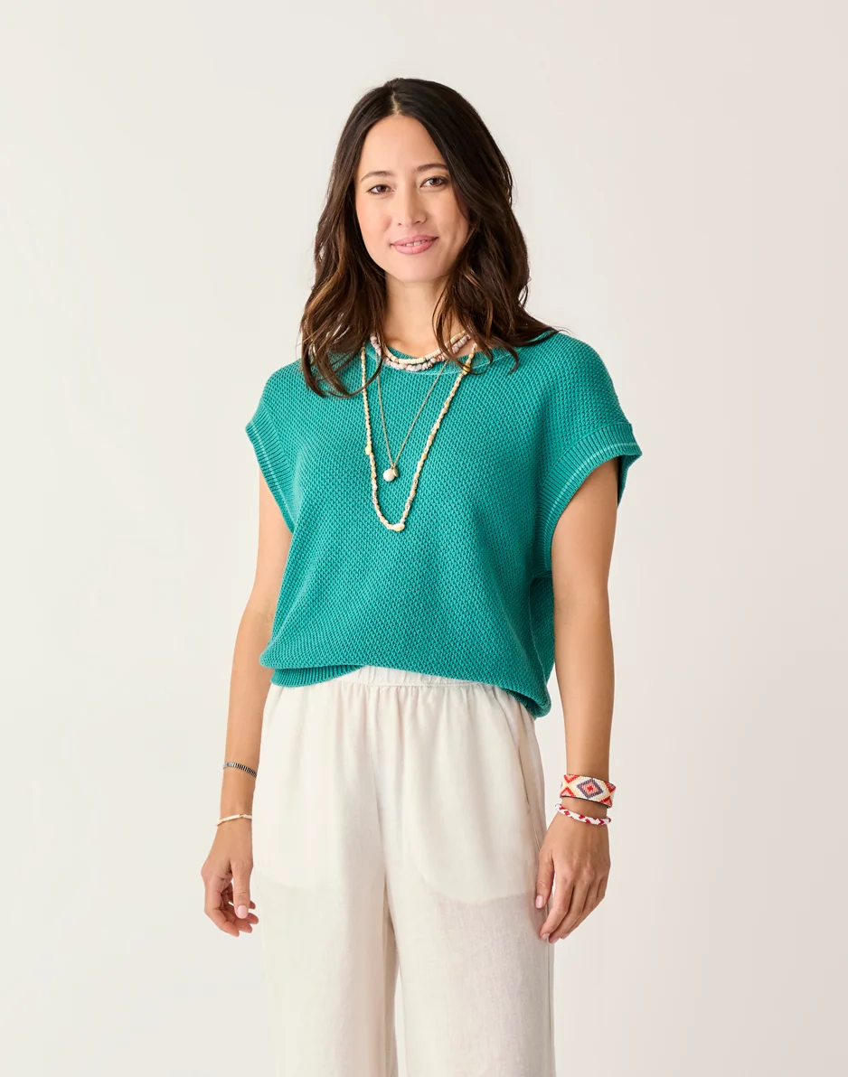 Phoebe Sweater Top: Jade - FINAL SALE - Image 4