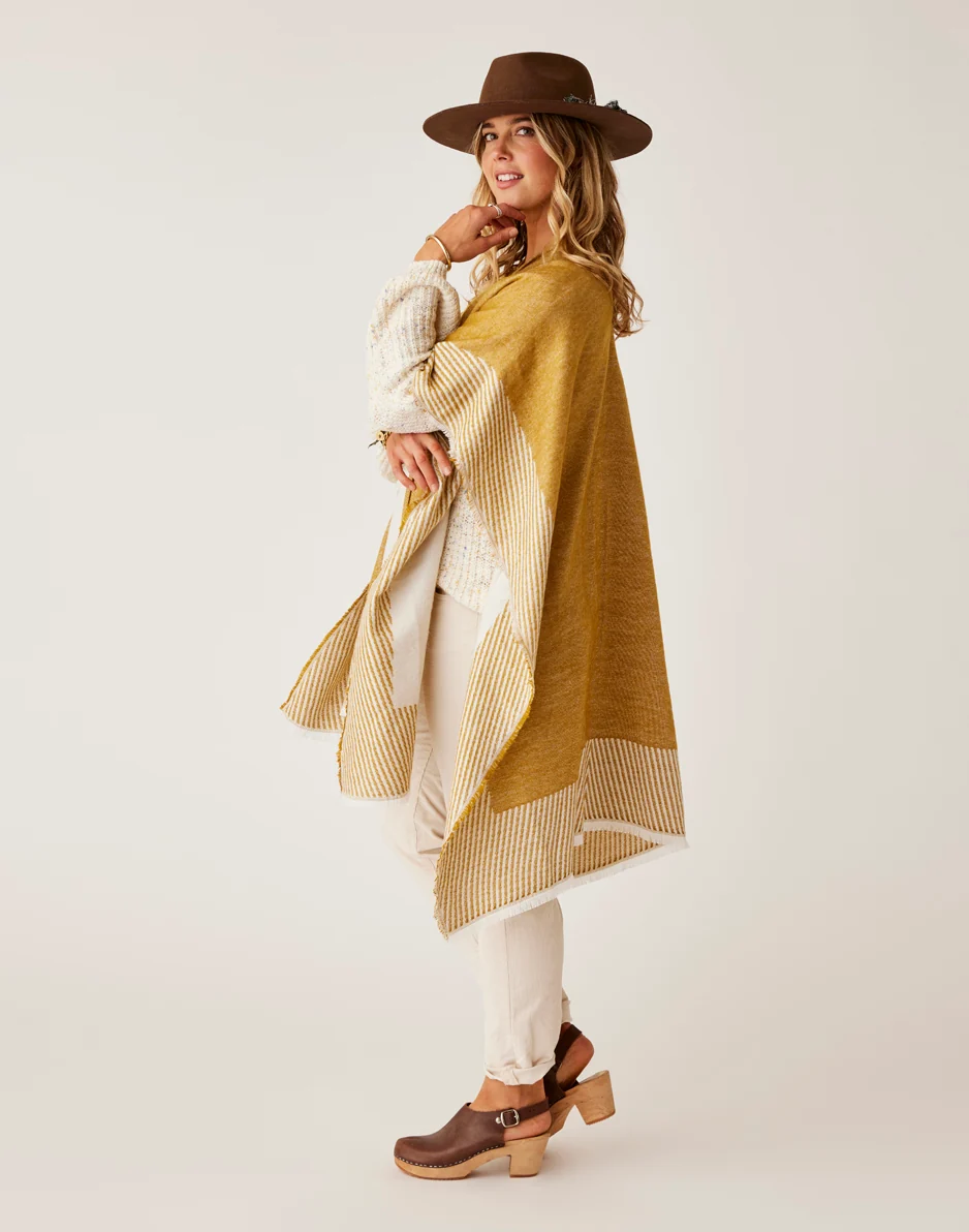 Playa Reversible Poncho: Wood - FINAL SALE - Image 4