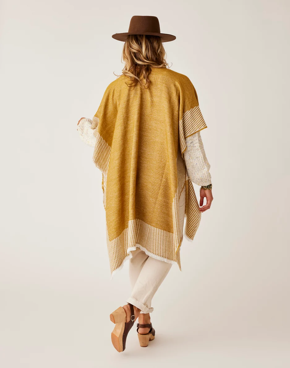 Playa Reversible Poncho: Wood - FINAL SALE - Image 5