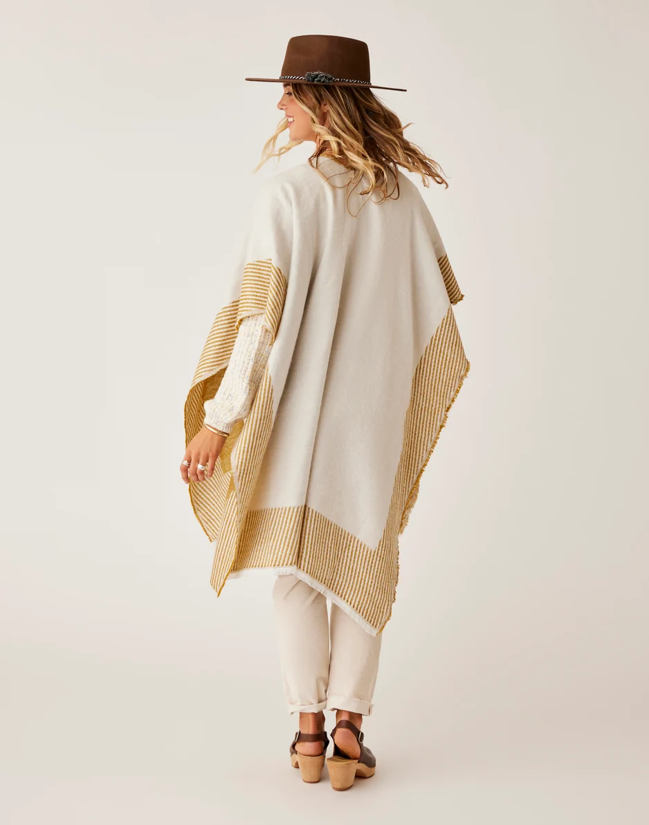Playa Reversible Poncho: Wood - FINAL SALE - Image 6