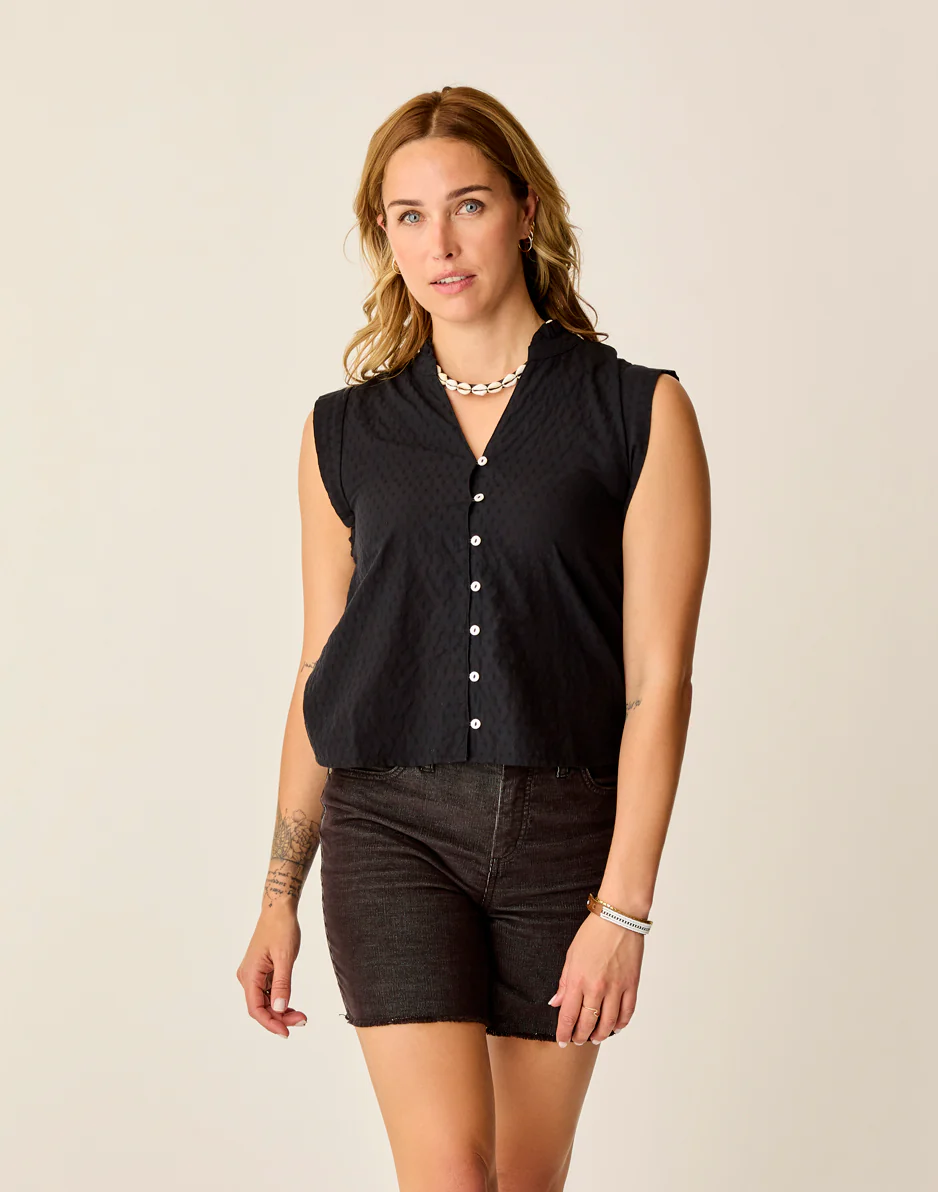 Reagan Top: Black Texture - FINAL SALE - Image 2