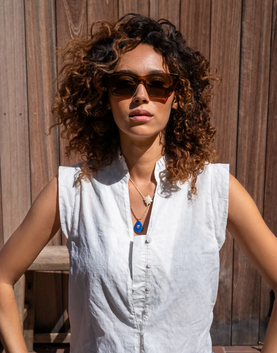 Reagan Top: Cloud Texture