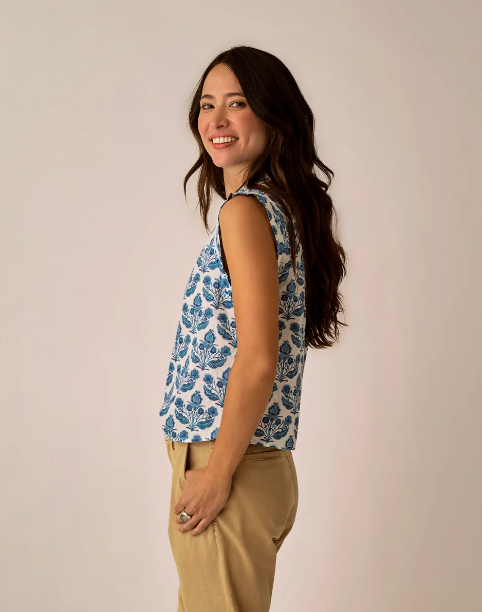 Reagan Top: Folk Floral - Image 4