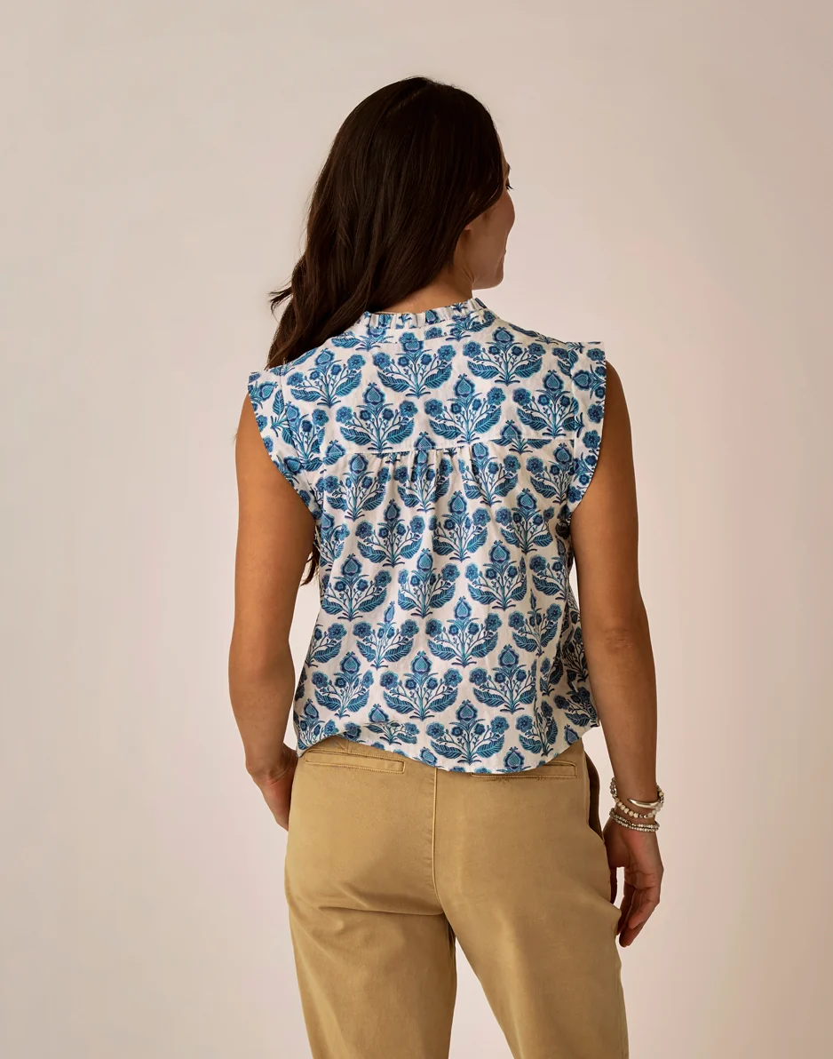 Reagan Top: Folk Floral - Image 5