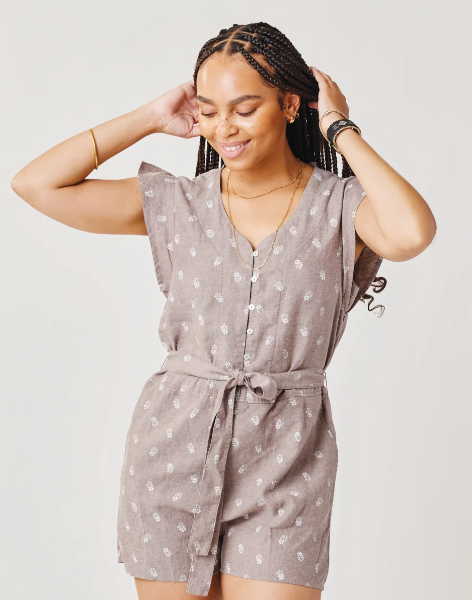 Remi Romper: Dark Fawn Dakota - FINAL SALE - Image 4