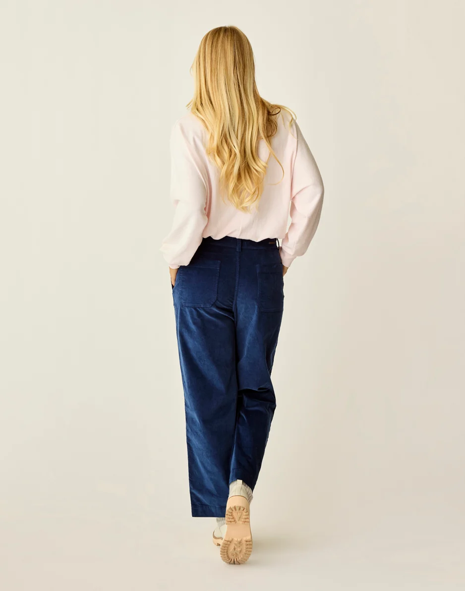 Rex Wide Leg: Navy - Image 3