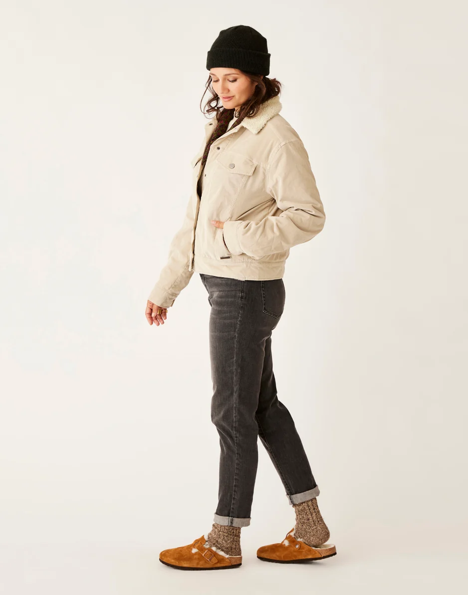 Rhea Buttercord Jacket: Cement - FINAL SALE - Image 3