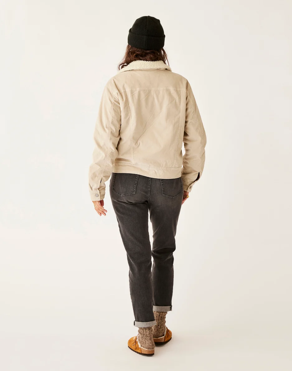 Rhea Buttercord Jacket: Cement - FINAL SALE - Image 4