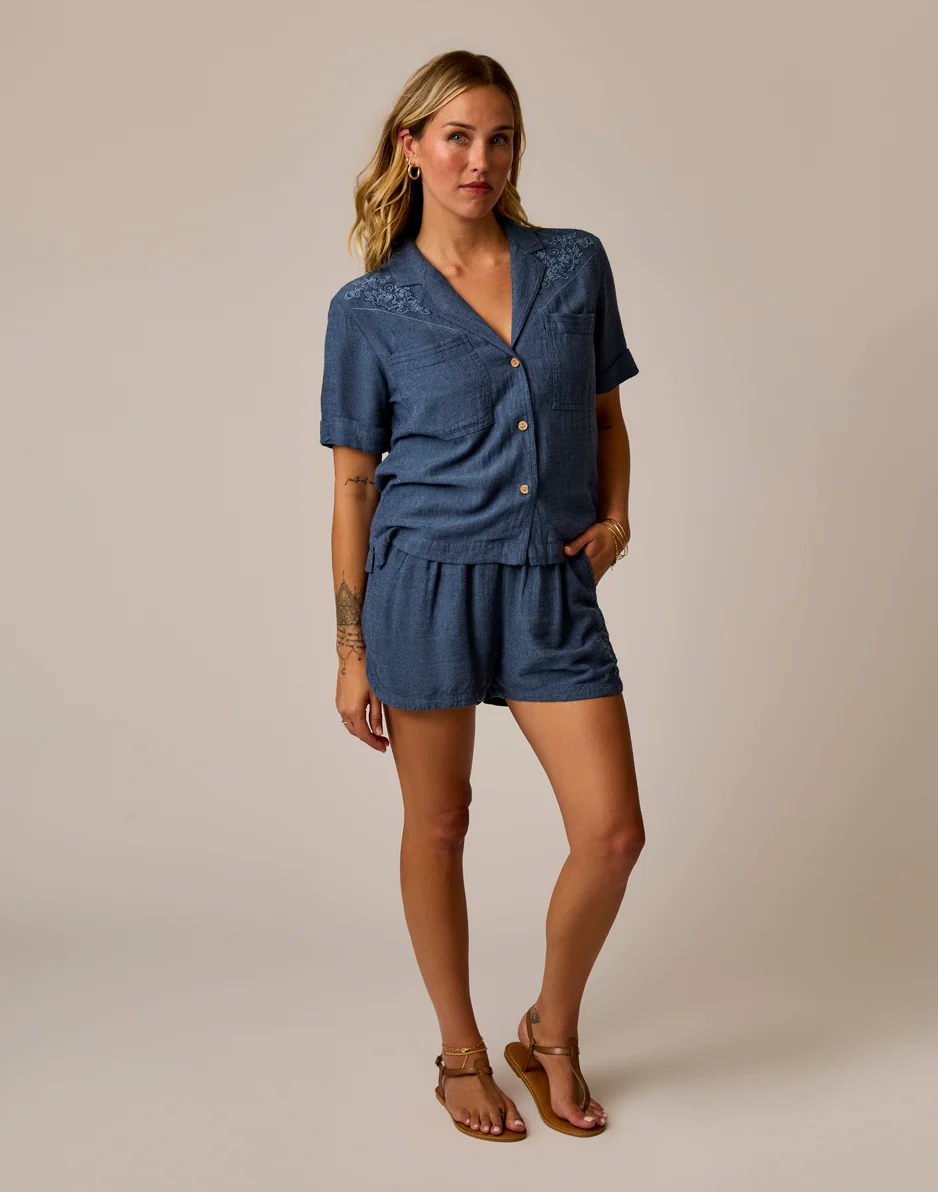Rhett Linen Short: Captain Chambray - Image 3