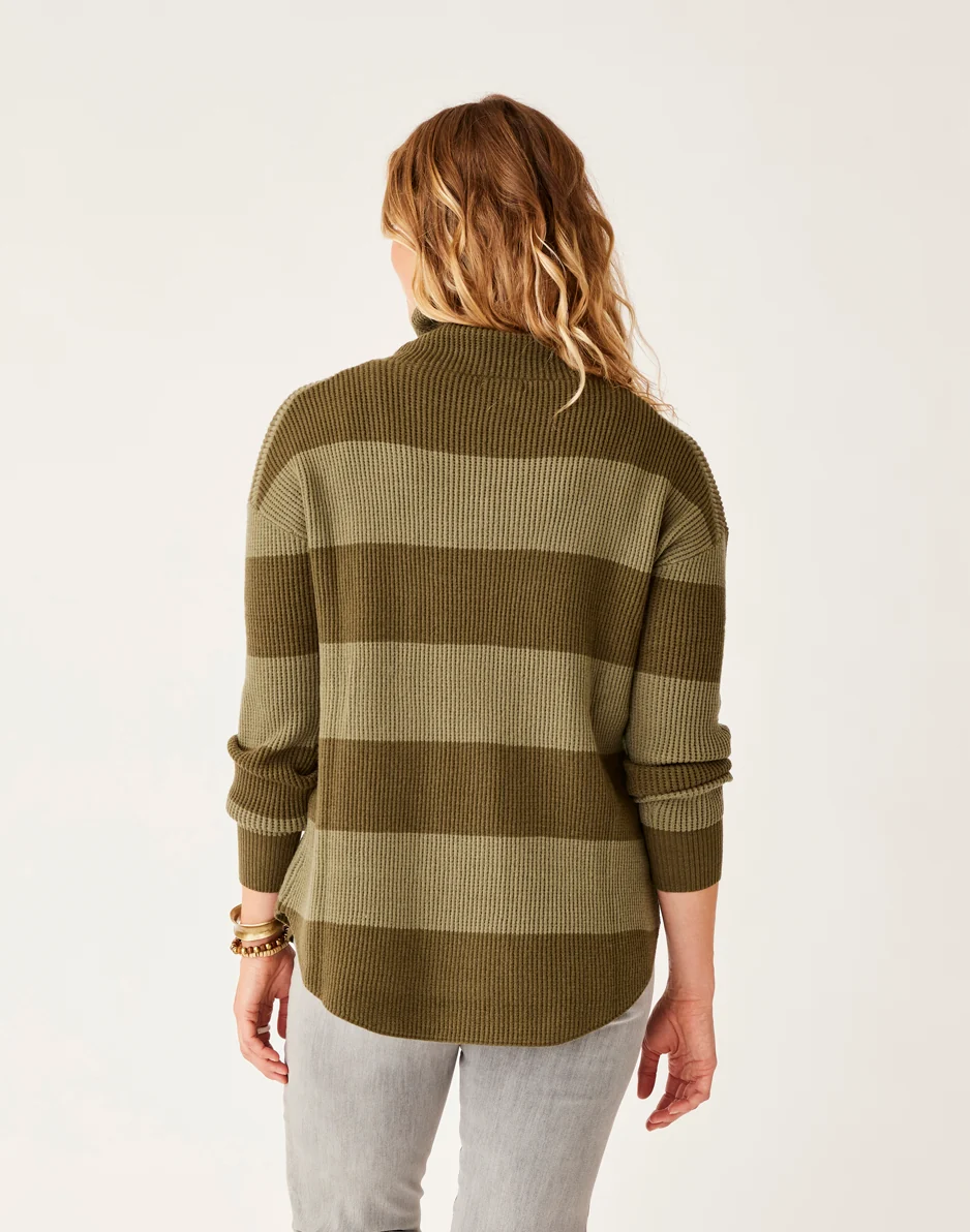 Rockvale Sweater: Lt. Fir Stripe - FINAL SALE - Image 4