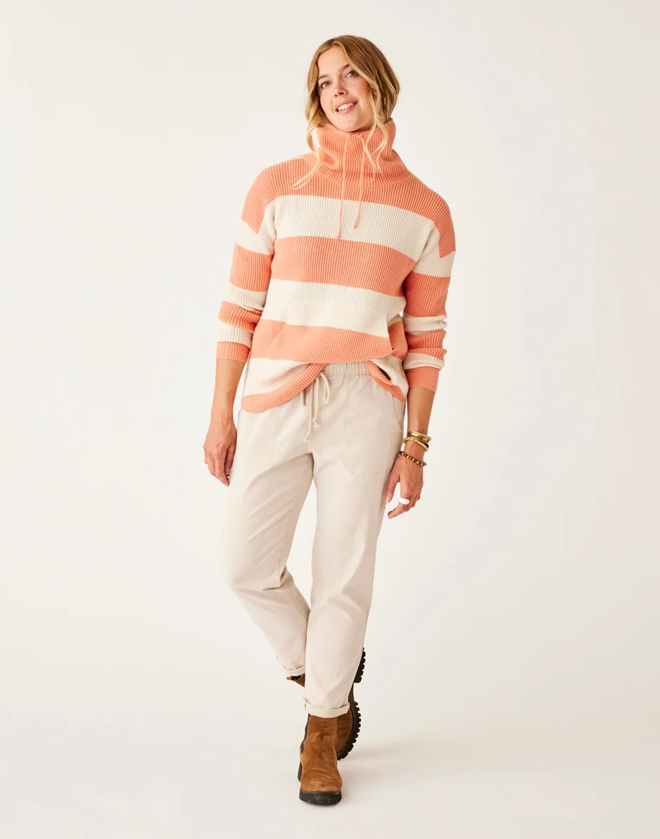 Rockvale Sweater: Lt. Henna Stripe - FINAL SALE - Image 2