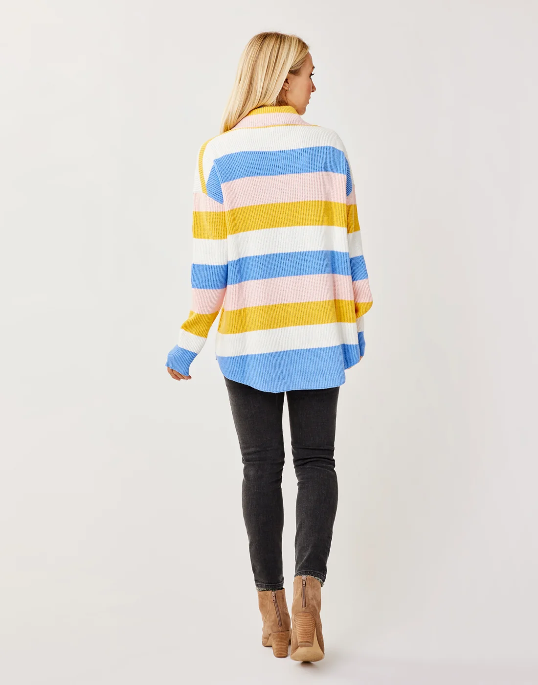 Rockvale Sweater: Sunshine Rugby Stripe - Image 3