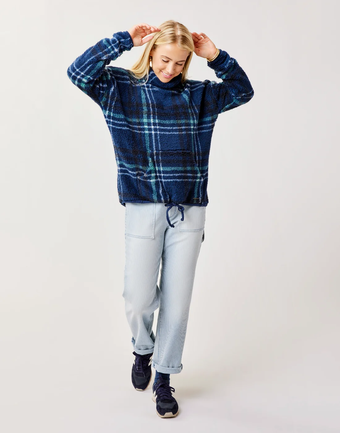 Roley Cowl: Navy Plaid - Image 4