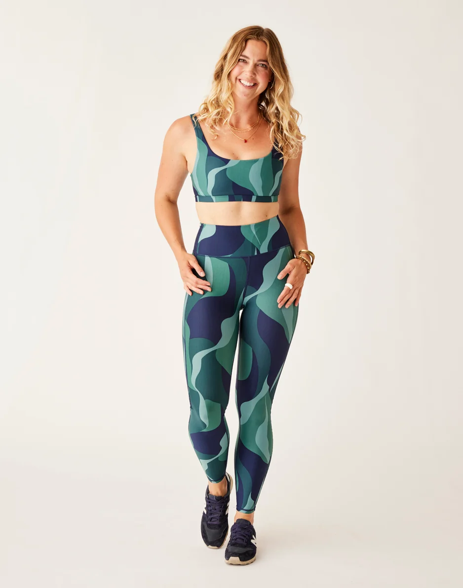 Saluda Compression Tight: River Stripe - FINAL SALE - Image 3