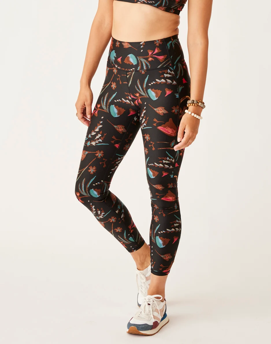 Saluda Compression Tight: Scattered Floral - FINAL SALE - Image 2