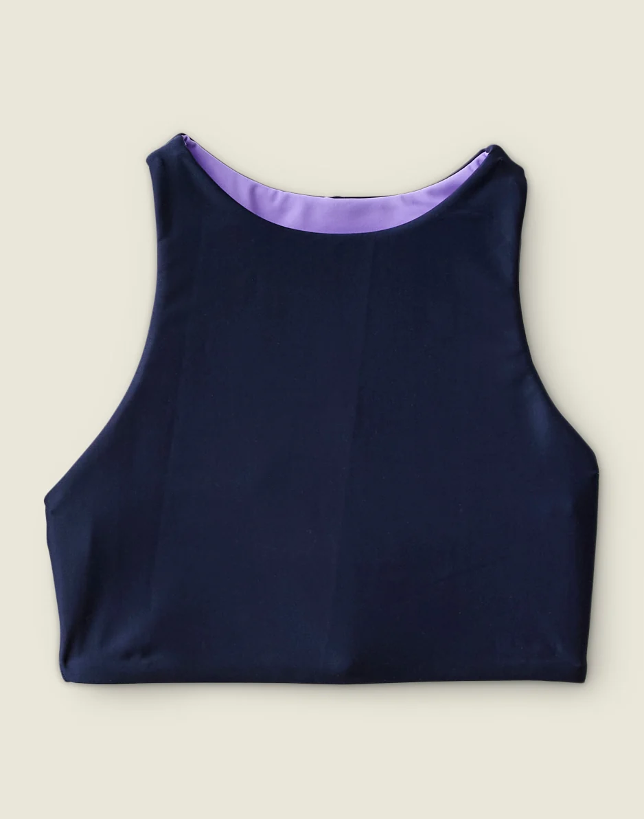 Sanitas Compression Reversible Top: Navy/Aster - FINAL SALE - Image 6