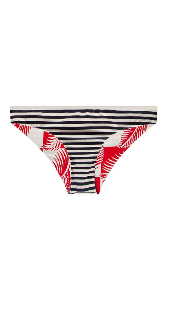 Sanitas Reversible Bottom: Checkered Palm/Navy Stripe - FINAL SALE - Image 8