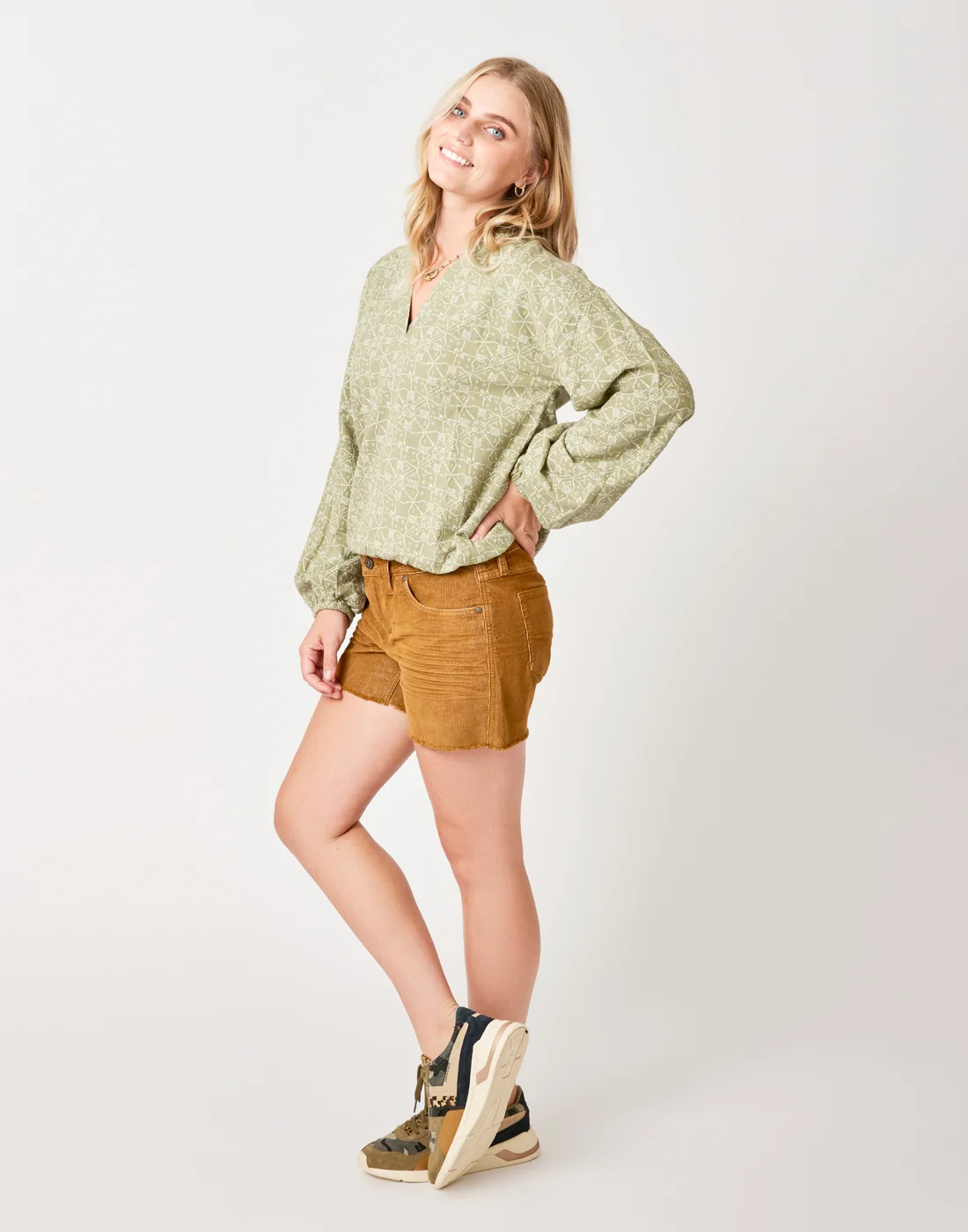 Shelby Top: Olive Bandana - FINAL SALE - Image 3