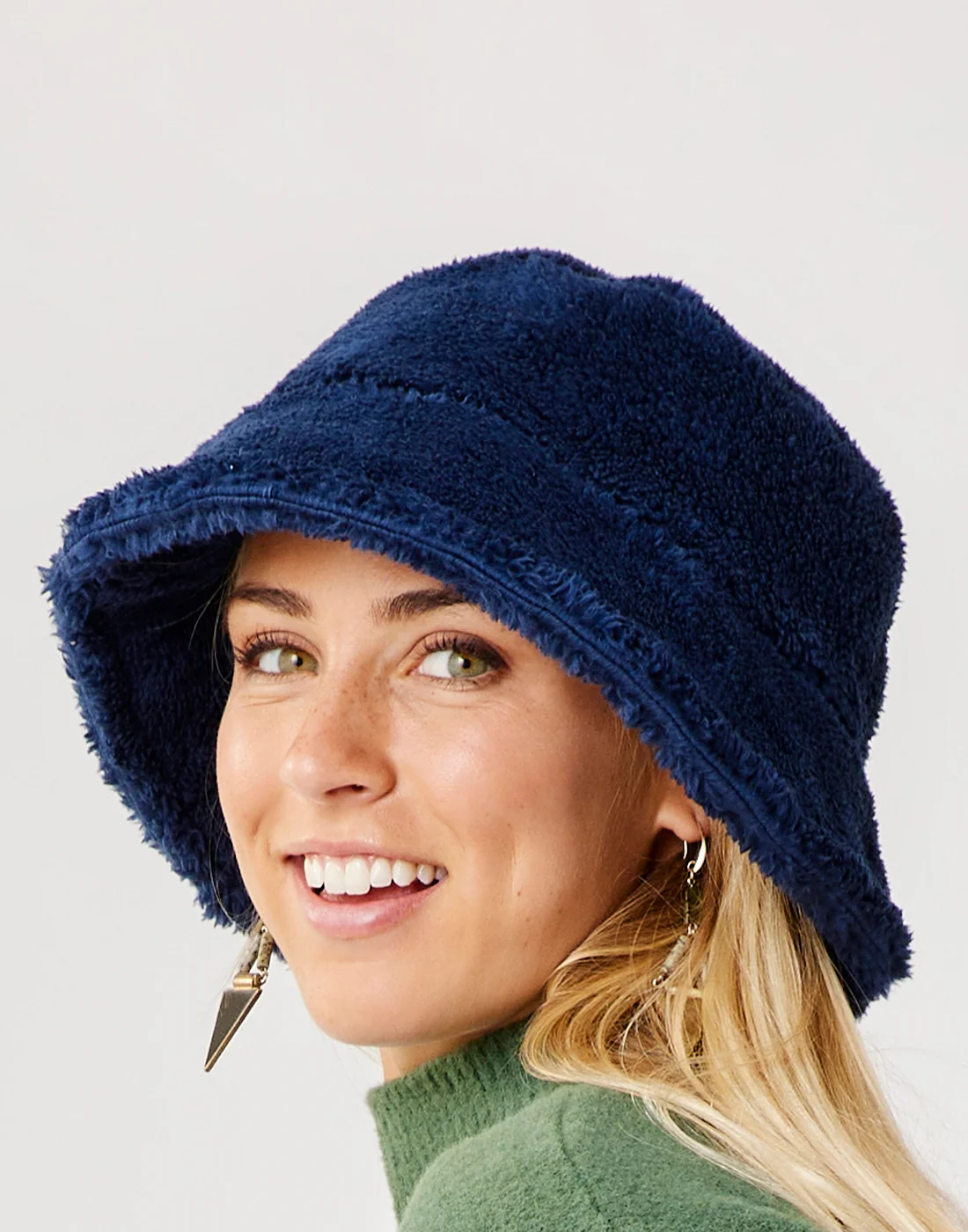 Sherpa Bucket Hat: Navy - FINAL SALE - Image 3