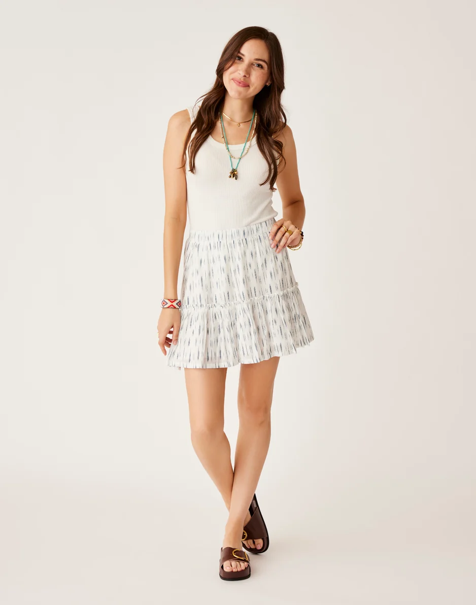 Sienna Skirt: Azul Ikat - FINAL SALE