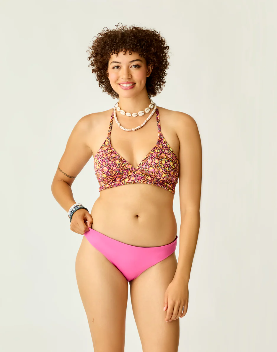 St. Barth Reversible Bottom: Hot Pink/Nirvana - FINAL SALE