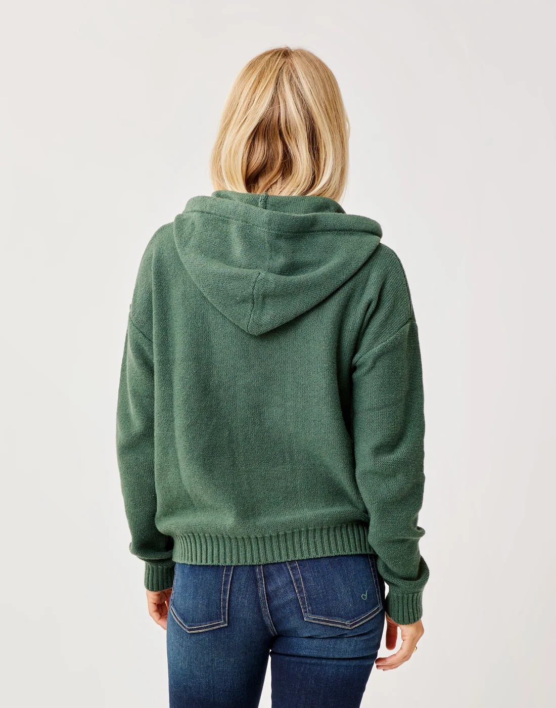 Stowe Hooded Sweater: Cilantro - Image 3
