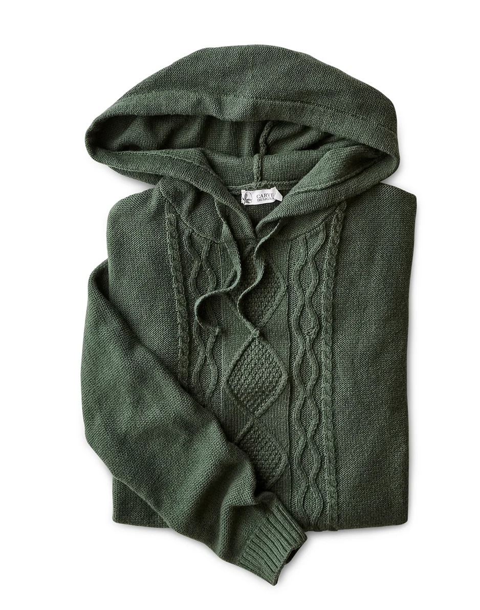 Stowe Hooded Sweater: Cilantro - Image 4