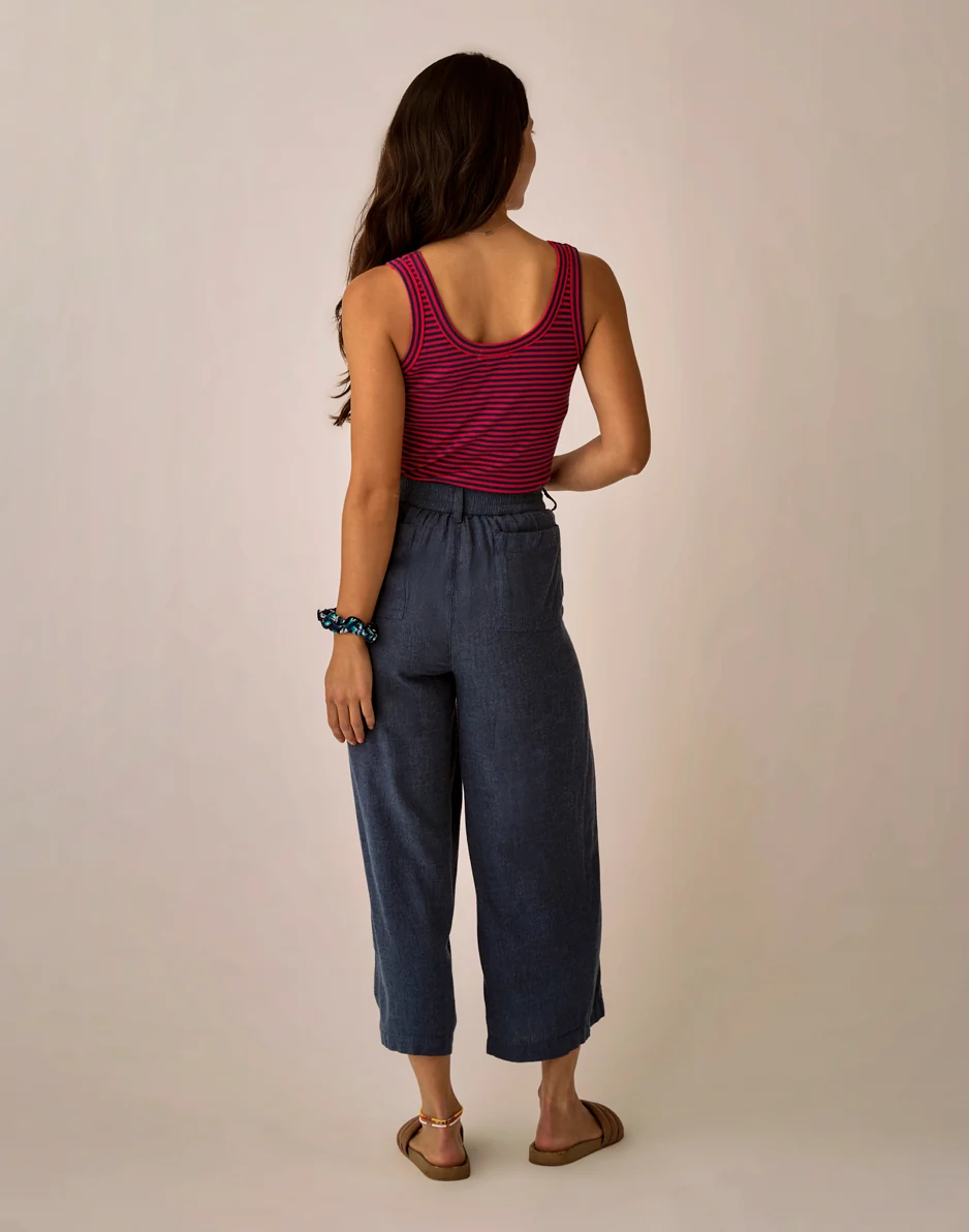 Suki Linen Pant: Captain Chambray - Image 5
