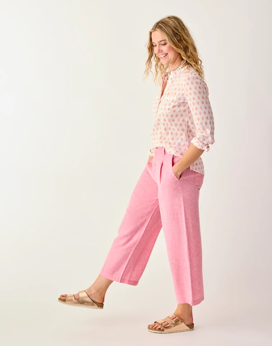 Suki Linen Pant: Chateau Chambray - FINAL SALE - Image 3