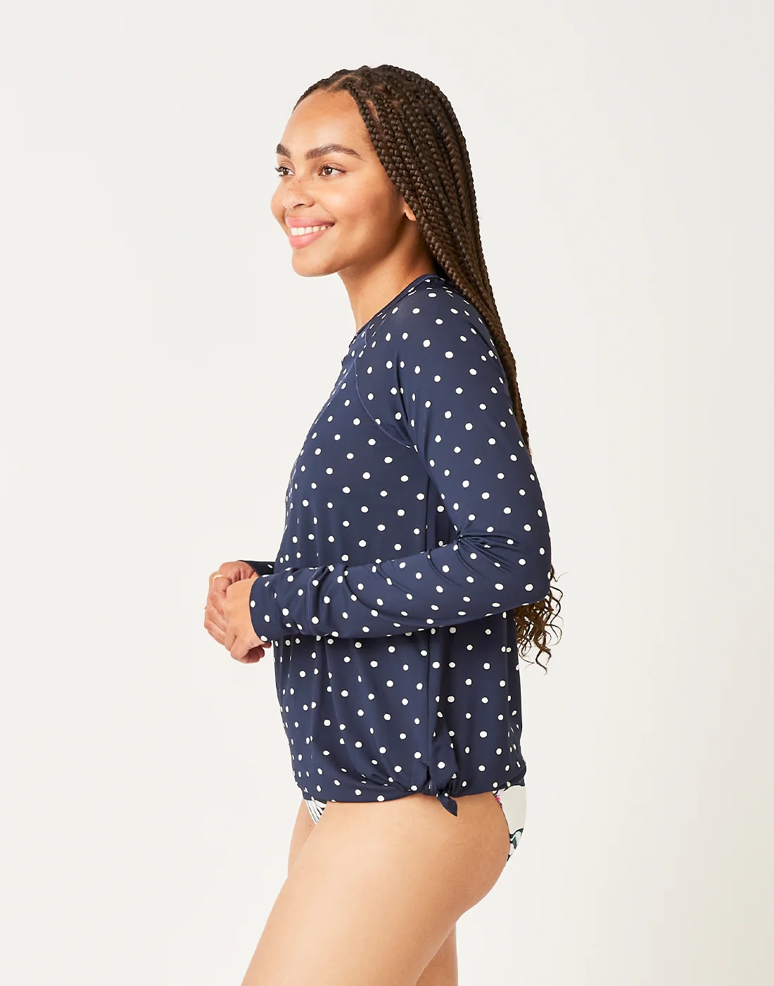 Sydney Sunshirt: Navy Polka Dot - FINAL SALE - Image 3