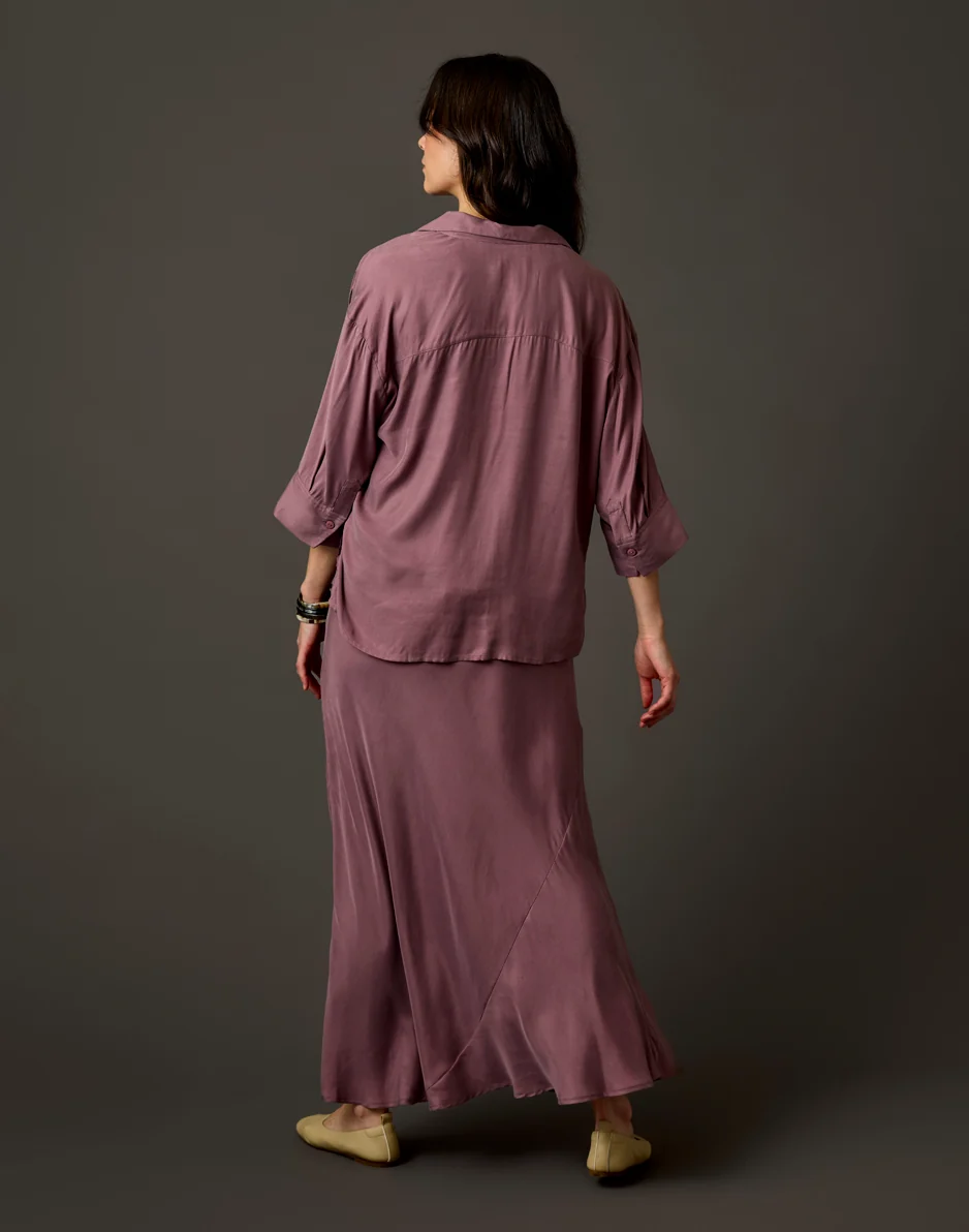Tess Kindsilk Skirt: Rose Taupe - Image 3