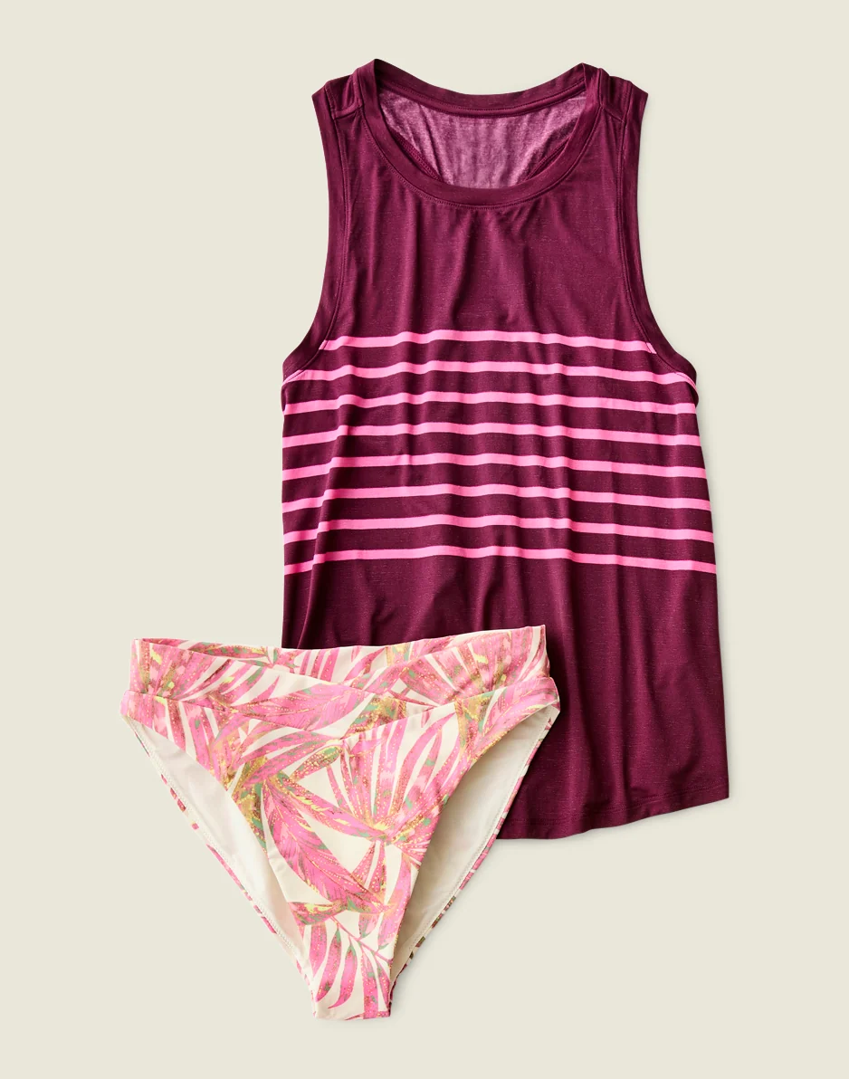 Tide Tank: Hot Pink Stripe - FINAL SALE - Image 4