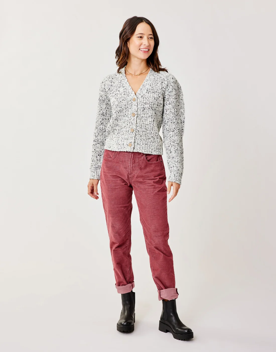 Tinsley Spacedye Sweater: Grey Multi - Image 2