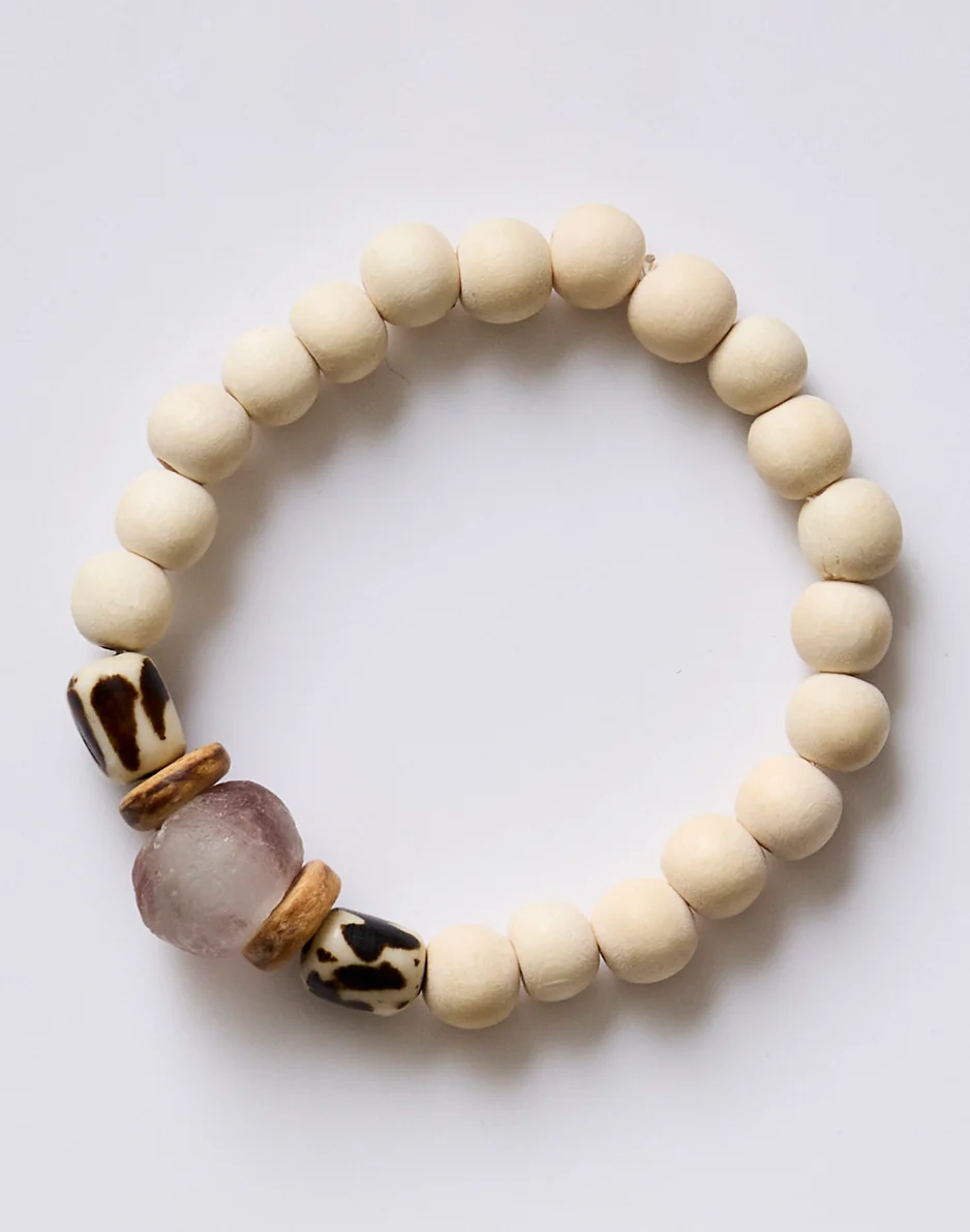 Trio Stack Bracelet Set: Multi - Image 4